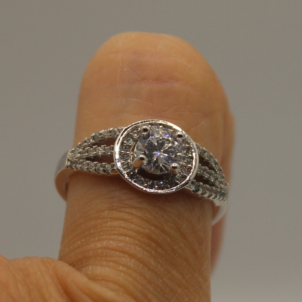 Split Shank Halo Ring